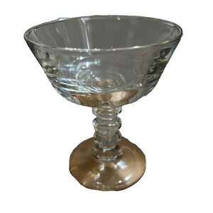 Sherbet Glass Champaign Bowl Clear Tall Perfect for Serving Desserts